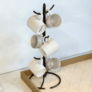 Suporte para Xícaras e Canecas em Aço Preto 15,2cm