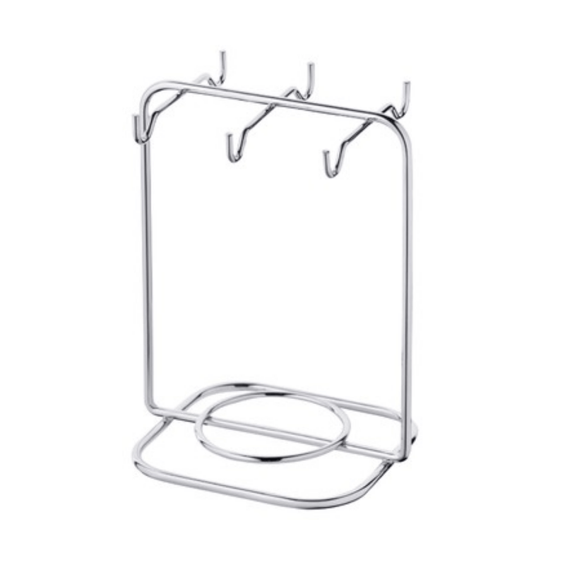 Suporte Porta Xícaras e Pires De Chá Cromado