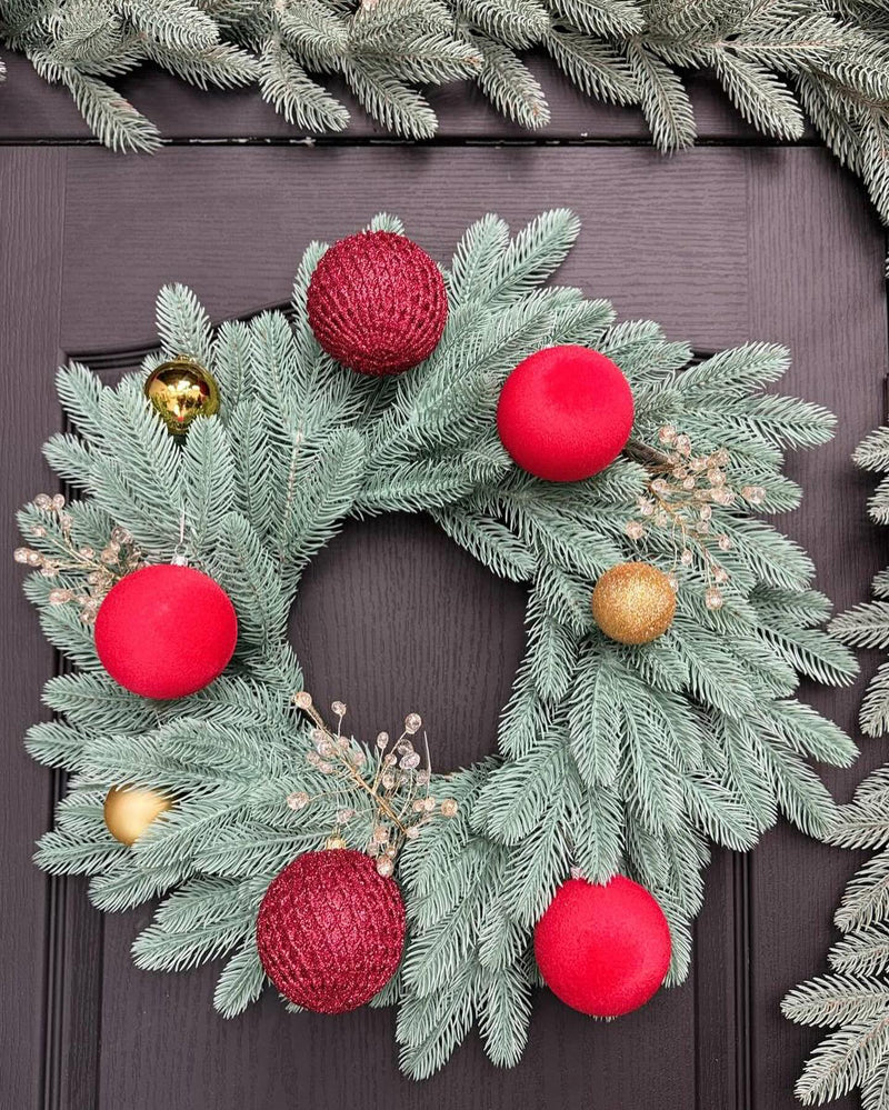 Kit  Árvore de Natal + Guirlanda com Enfeites + Festão