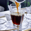 Jogo 4 Xicaras de Café com Pires de Vidro Butterfly 80ml