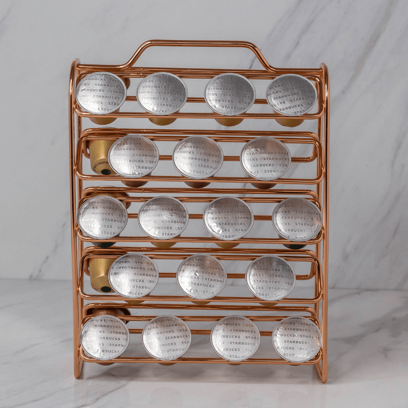 Organizador Porta Cápsulas de Café Nespresso Rose Gold