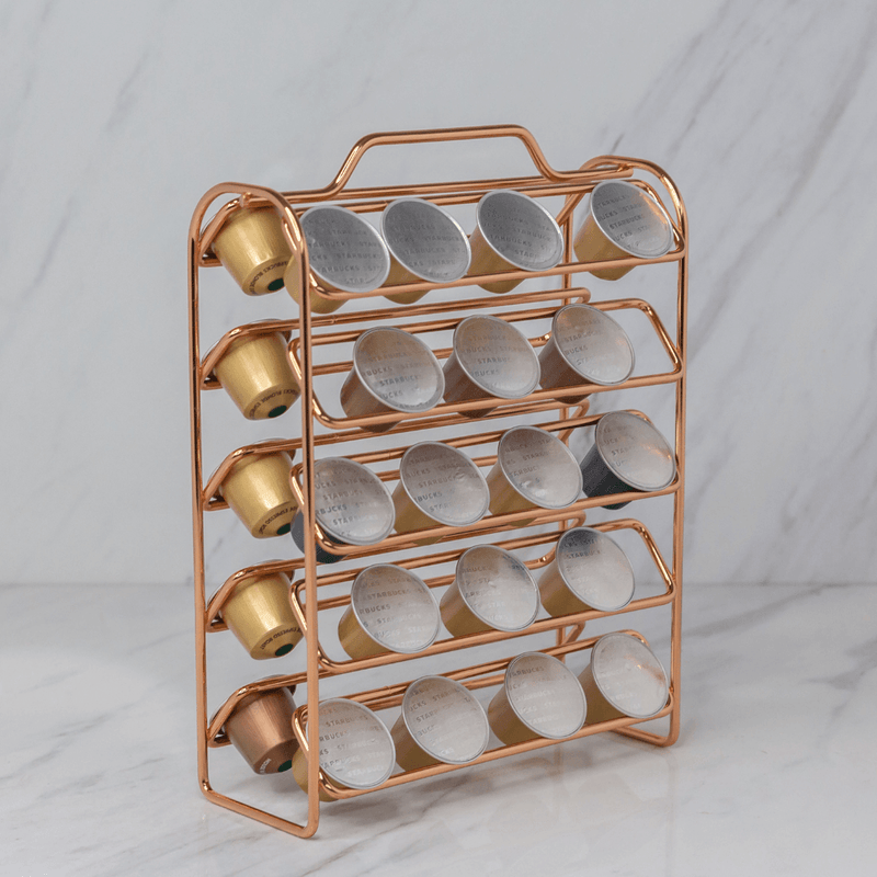 Organizador Porta Cápsulas de Café Nespresso Rose Gold
