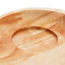 Xícara de Chá Coração com Prato Madeira Pinus 190ml