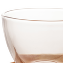 Xícara de Chá Coração com Prato Madeira Pinus 190ml