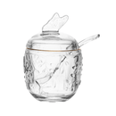 Açucareiro com Colher de Cristal New Butterfly com Fio de Ouro 250ml