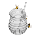 Açucareiro de Vidro com Colher e Tampa Lovely Bee Abelha 470ml