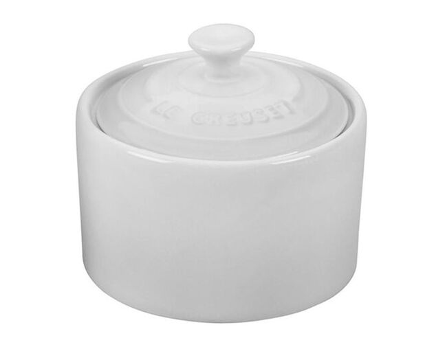 Açucareiro em Cerâmica Branco Le Creuset