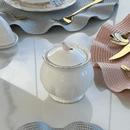 Açucareiro em Porcelana Birds Branco 300ml