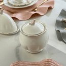 Açucareiro em Porcelana Birds Branco 300ml