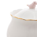 Açucareiro em Porcelana Birds Branco 300ml