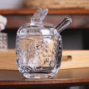 Açucareiro com Colher de Cristal New Butterfly com Fio de Ouro 250ml