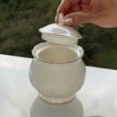 Açucareiro em Porcelana Birds Branco 300ml