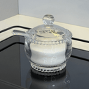 Açucareiro Cristal com Colher Bolinha Pearl - 10 cm