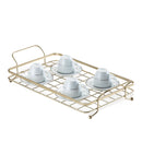 Bandeja 48x25x9 cm Dourado Fosco