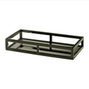 Bandeja Aço Inox com Espelho Preta Ônix - 30cm