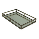 Bandeja Aço Inox com Espelho Preta Ônix - 41 cm