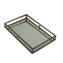 Bandeja Aço Inox com Espelho Preta Ônix - 41 cm