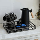 Bandeja Aço Inox com Espelho Preta Ônix - 41 cm