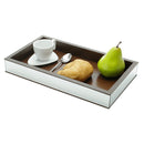 Bandeja em Madeira com Espelho - 35 cm