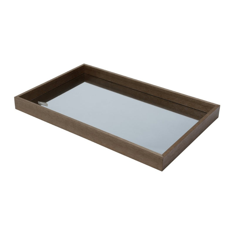 Bandeja Madeira Com Espelho Naturals 55 x 35 cm