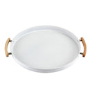 Bandeja Metalla Branco 41,5cm