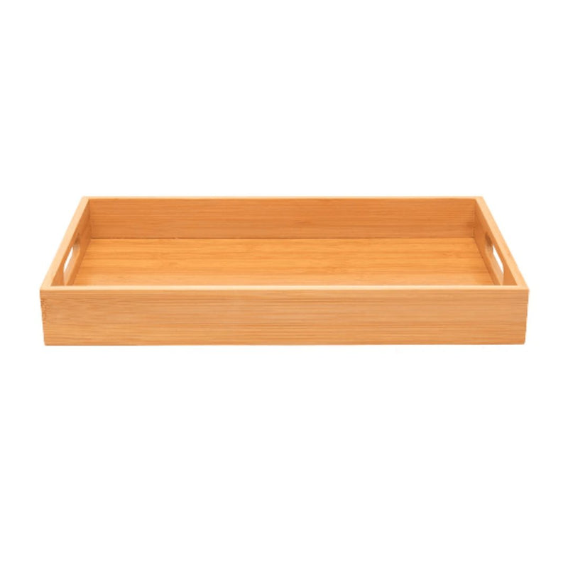 Bandeja Retangular em Bambu 40cm