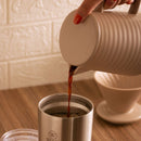 Bule com Suporte para Filtro e Tampa de Cerâmica Areia 600ml