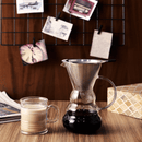 Cafeteira de Vidro com Filtro em Aço Inox 500ml