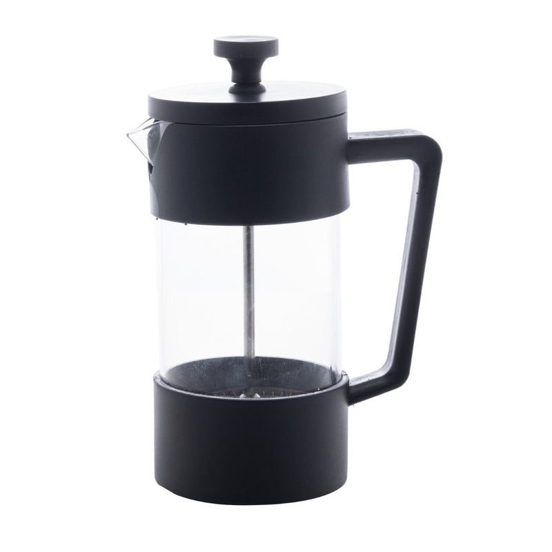 Cafeteira Francesa Prensa Vidro Borossilicato e Plástico Preta 420ml