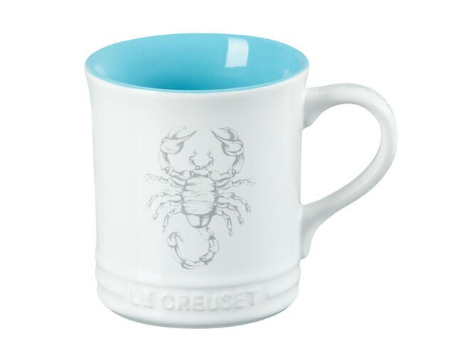 Caneca Seattle Zodíaco Escorpião Branca 400ml Le Creuset