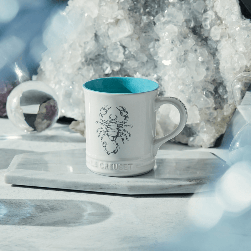 Caneca Seattle Zodíaco Escorpião Branca 400ml Le Creuset