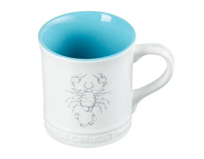 Caneca Seattle Zodíaco Escorpião Branca 400ml Le Creuset