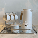 Suporte Porta Xícaras e Pires De Chá Cromado