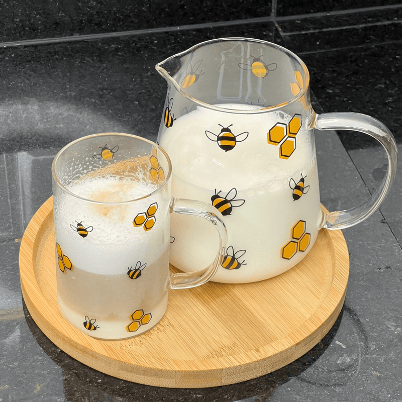 Chaleira Abelha Bee em Vidro Borossilicato com Filtro de Aço 750ml
