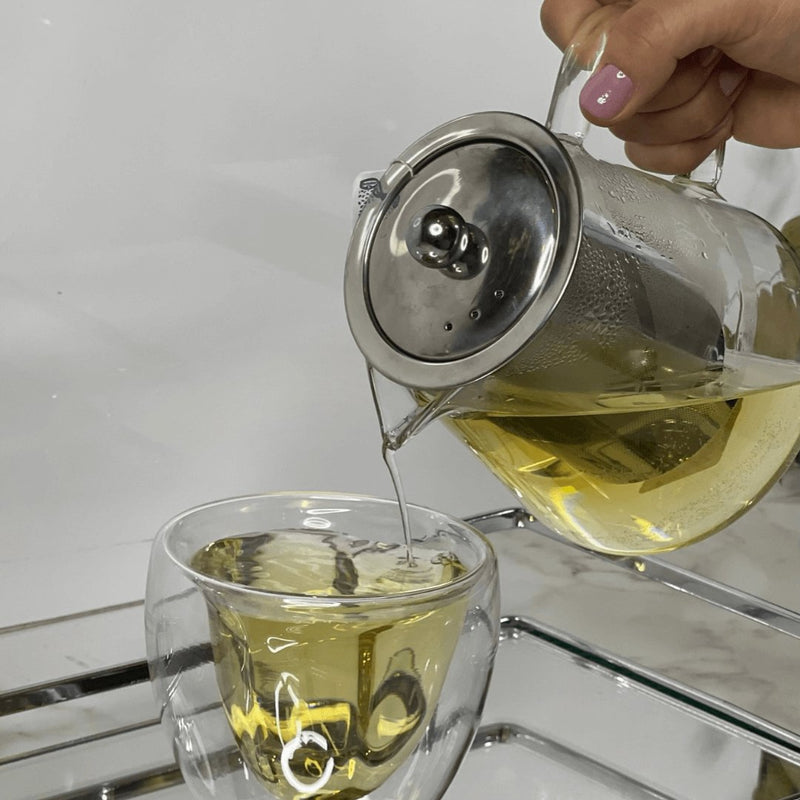 Chaleira de Vidro Borossilicato com Infusor 750ml