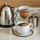 Coador de Café com Suporte Fast Coffee Preto