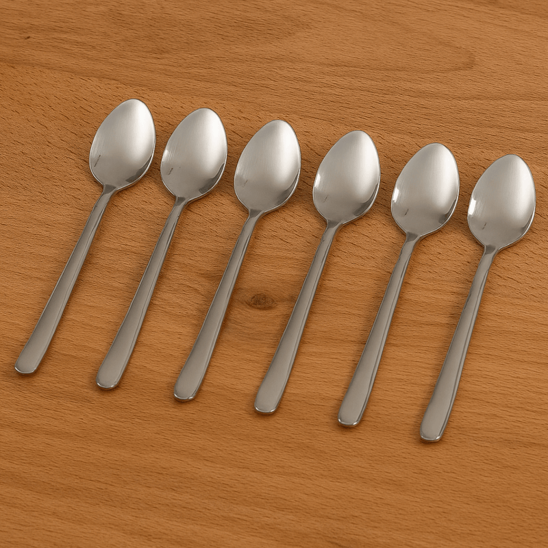 Jogo 6 Colheres para Café Viena Aço Inox 11cm