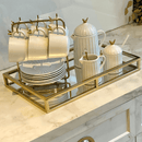 Bule com Tampa em Cerâmica Branco 600ml Colibri