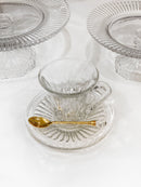 Conjunto 6 Colheres Com Suporte De Zamac Dourada 14cm