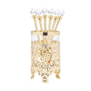 Conjunto 6 Colheres Com Suporte De Zamac Dourada 14cm