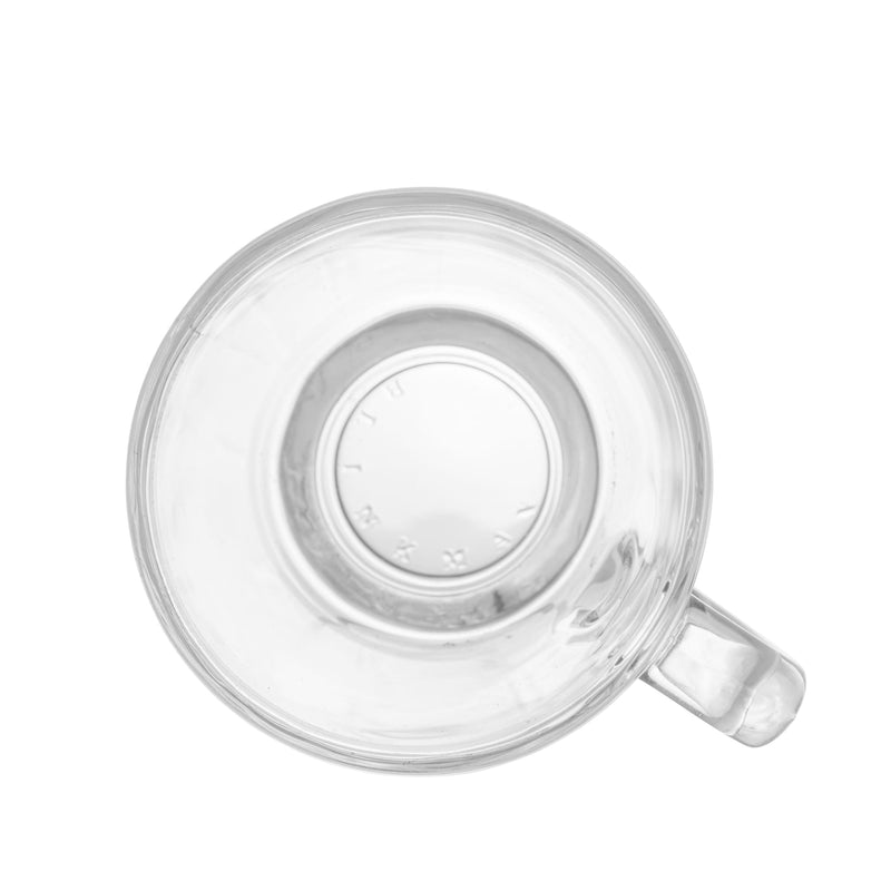 Conjunto 6 Xícaras de Café 75ml com Pires e Suporte Coração de Madeira Pinus