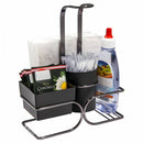 Conjunto para Sachês Chá Café Açúcar e Adoçante Preto e Ônix