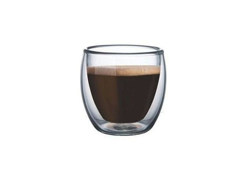 Copo Café Parede Dupla em Vidro Borossilicato - 80ml