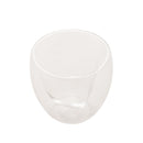 Copo para Café Coração Parede Dupla em Vidro Borossilicato 80ml