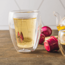 Copo para Chá Parede Dupla em Vidro Borossilicato Transparente 260ml