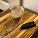 Copo para Chá Parede Dupla em Vidro Borossilicato Transparente 260ml