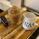 Cremeira de Leite Happy Cream Cerâmica Branca 12,5cm Cozinha Compacta