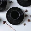 Jogo 6 Xicaras de Café com Pires Orgânico Eclipse 120ml