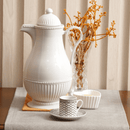 Garrafa Térmica de Plástico Vintage Branca 1 Litro