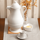 Garrafa Térmica de Plástico Vintage Branca 1 Litro